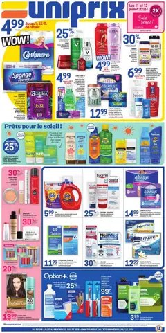 Preview of leaflet Uniprix weekly flyer / circulaire from shop Uniprix is valid from Jul 09, 2026