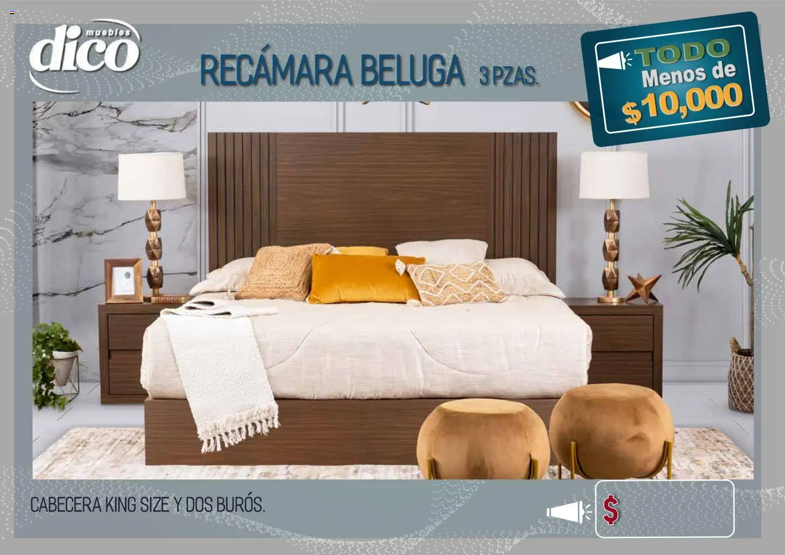 Vista previa las ofertas de la tienda Muebles Dico - Muebles Dico catálogo Todo menos de 10000 Pacifico desde el 09/04/2026 - Cabecera