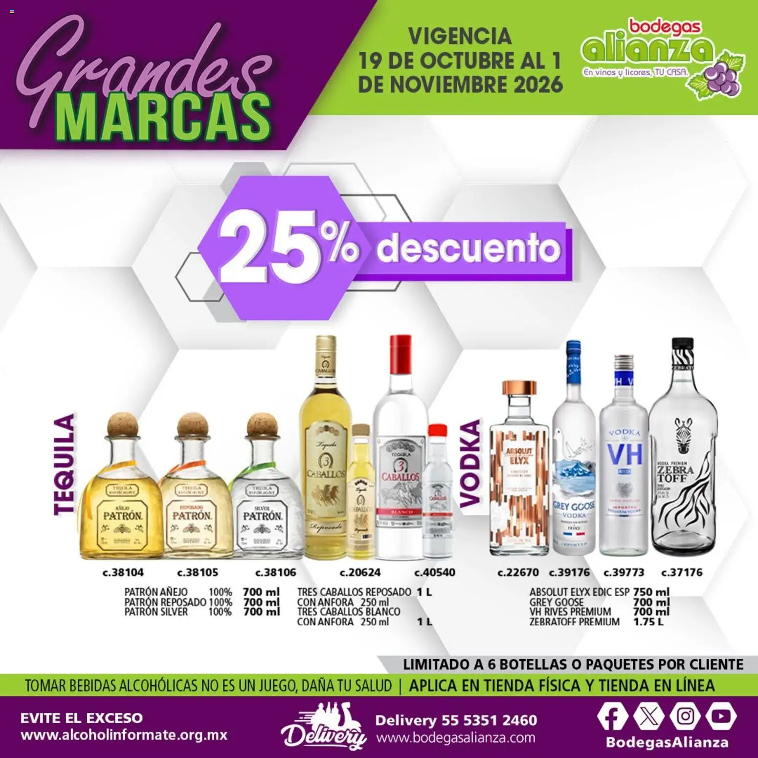 Vista previa las ofertas de la tienda Bodegas Alianza - Bodegas Alianza catálogo Grandes Marcas desde el 19/10/2026 