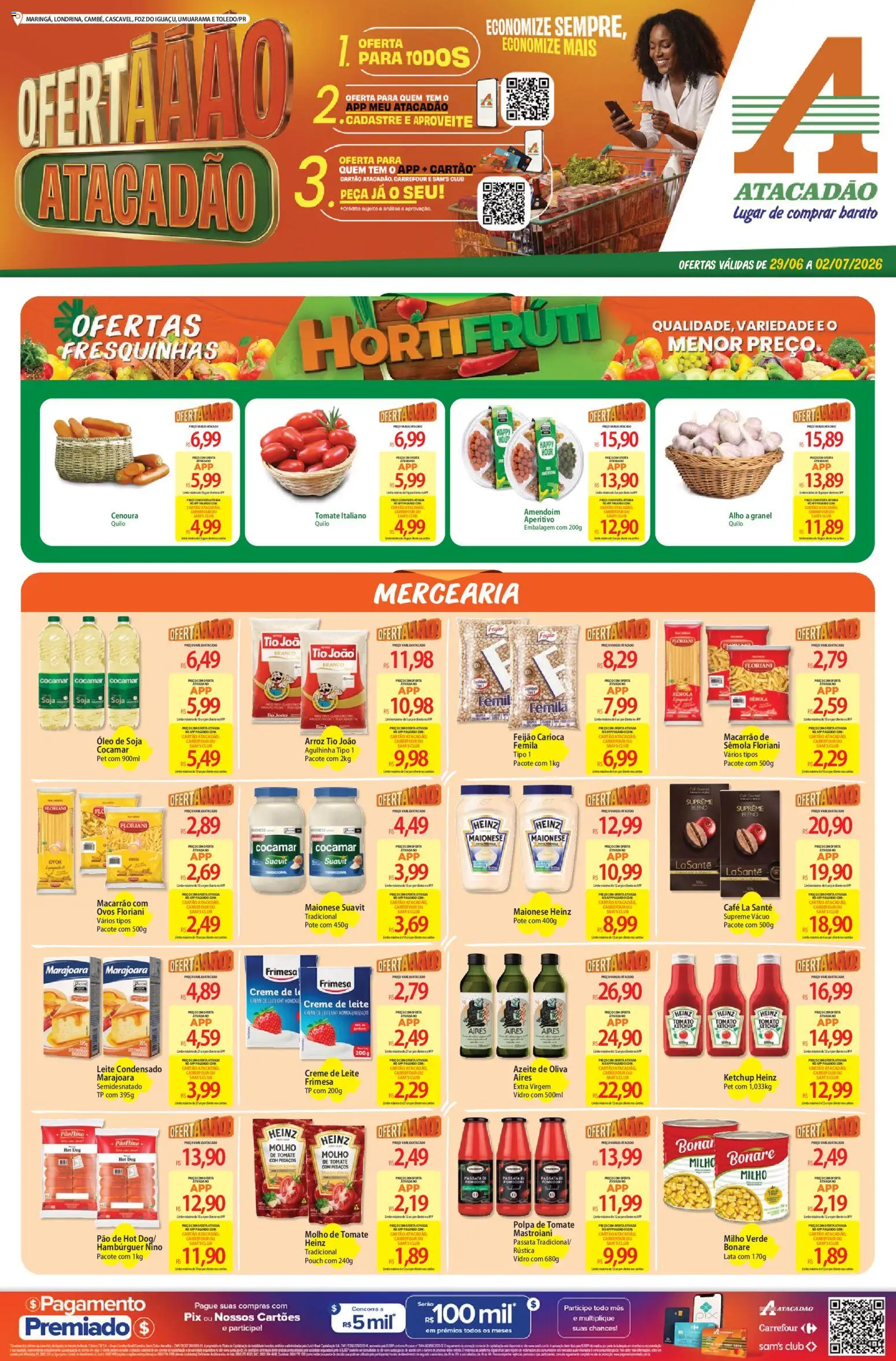 Pré-Visualização do folheto "Atacadão ofertas - PR" da loja Atacadão válido a partir de 29/06/2026