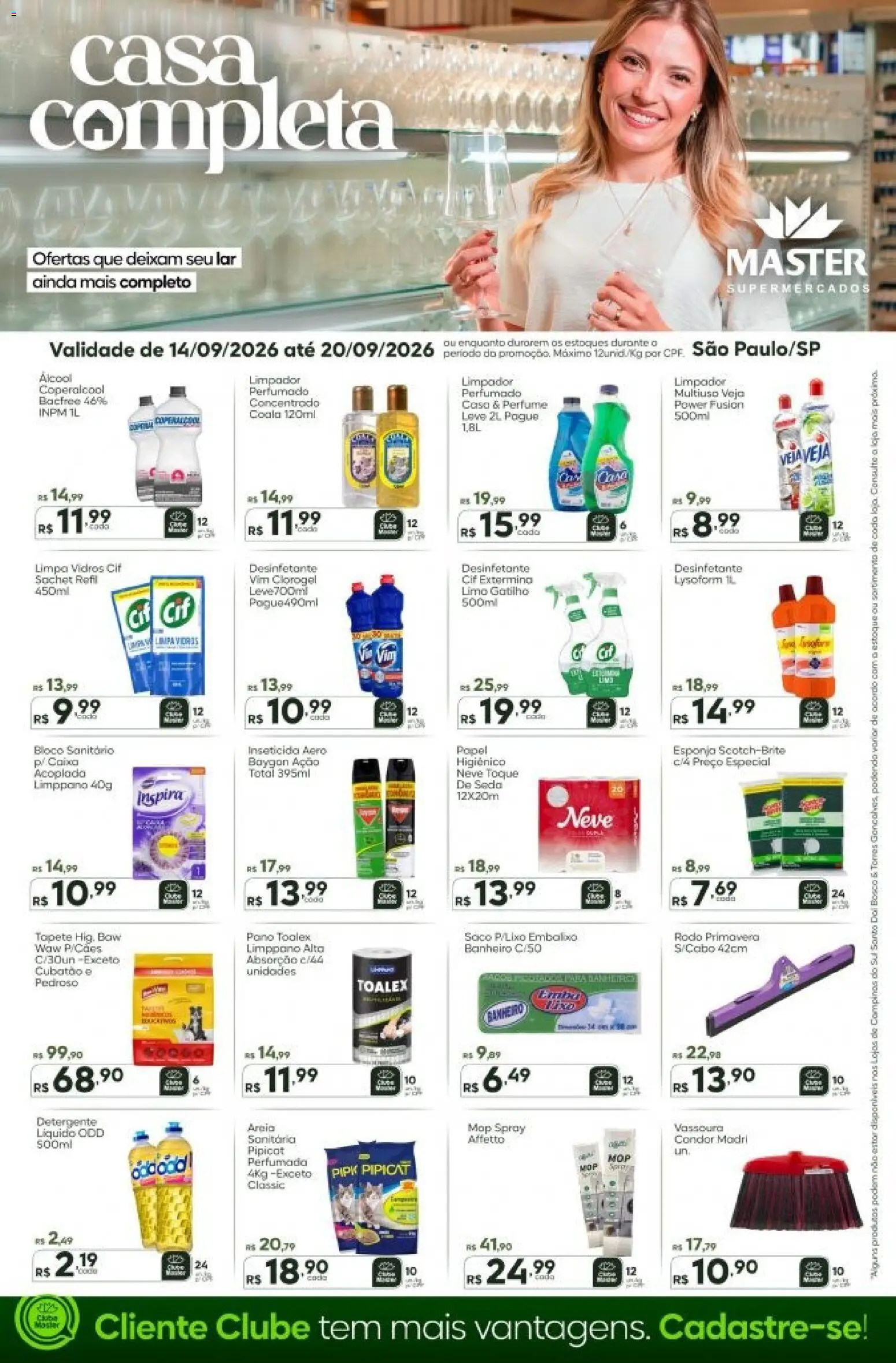 Pré-Visualização do folheto "Master ofertas Casa Completa" da loja Master válido a partir de 14/09/2026