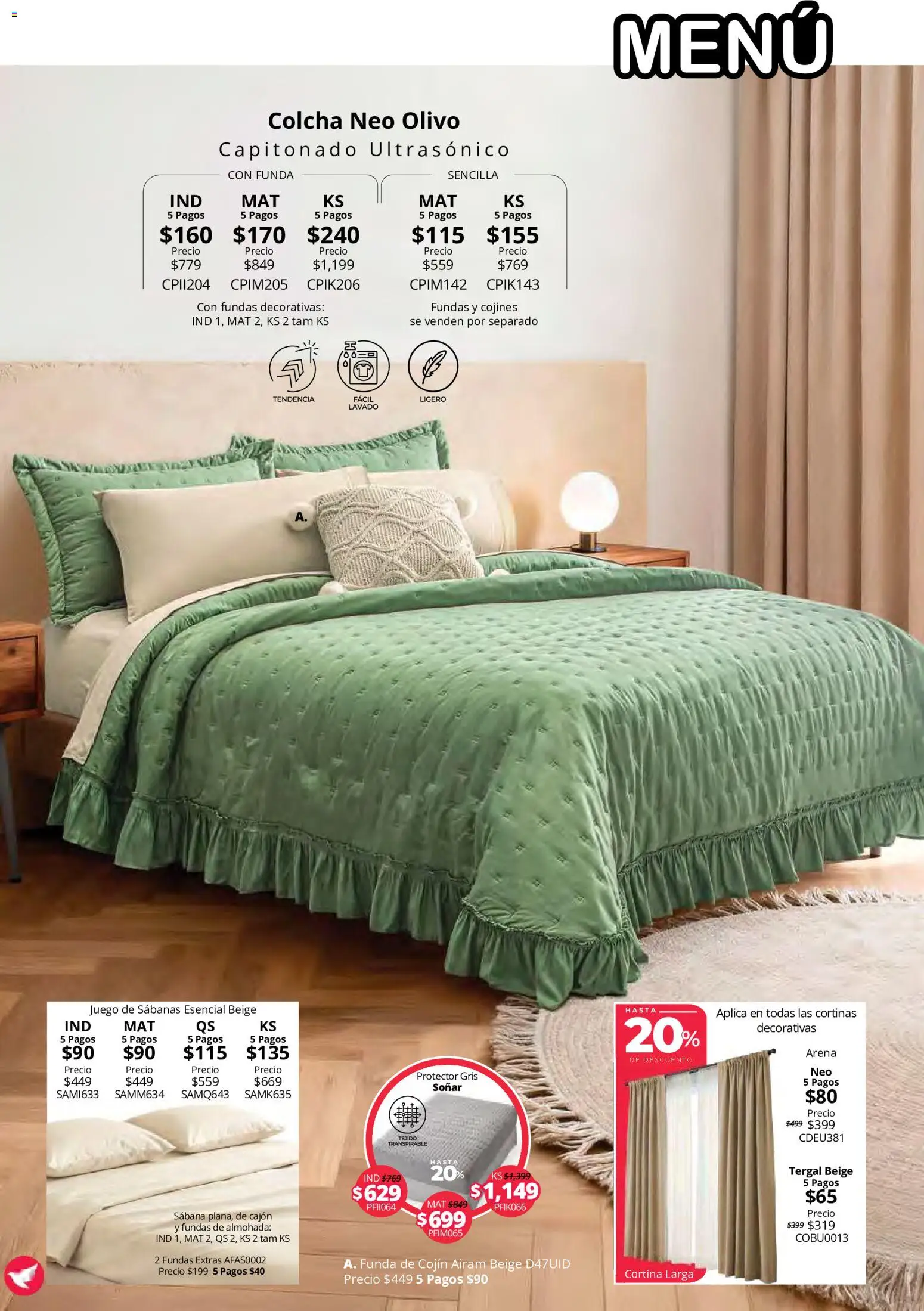 Vista previa las ofertas de la tienda Colchas Concord - Colchas Concord catálogo desde el 15/10/2026 