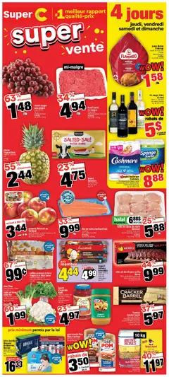 Un aperçu du dépliant Super C weekly flyer / circulaire du magasin Super C est valide à partir 29 oct. 2026