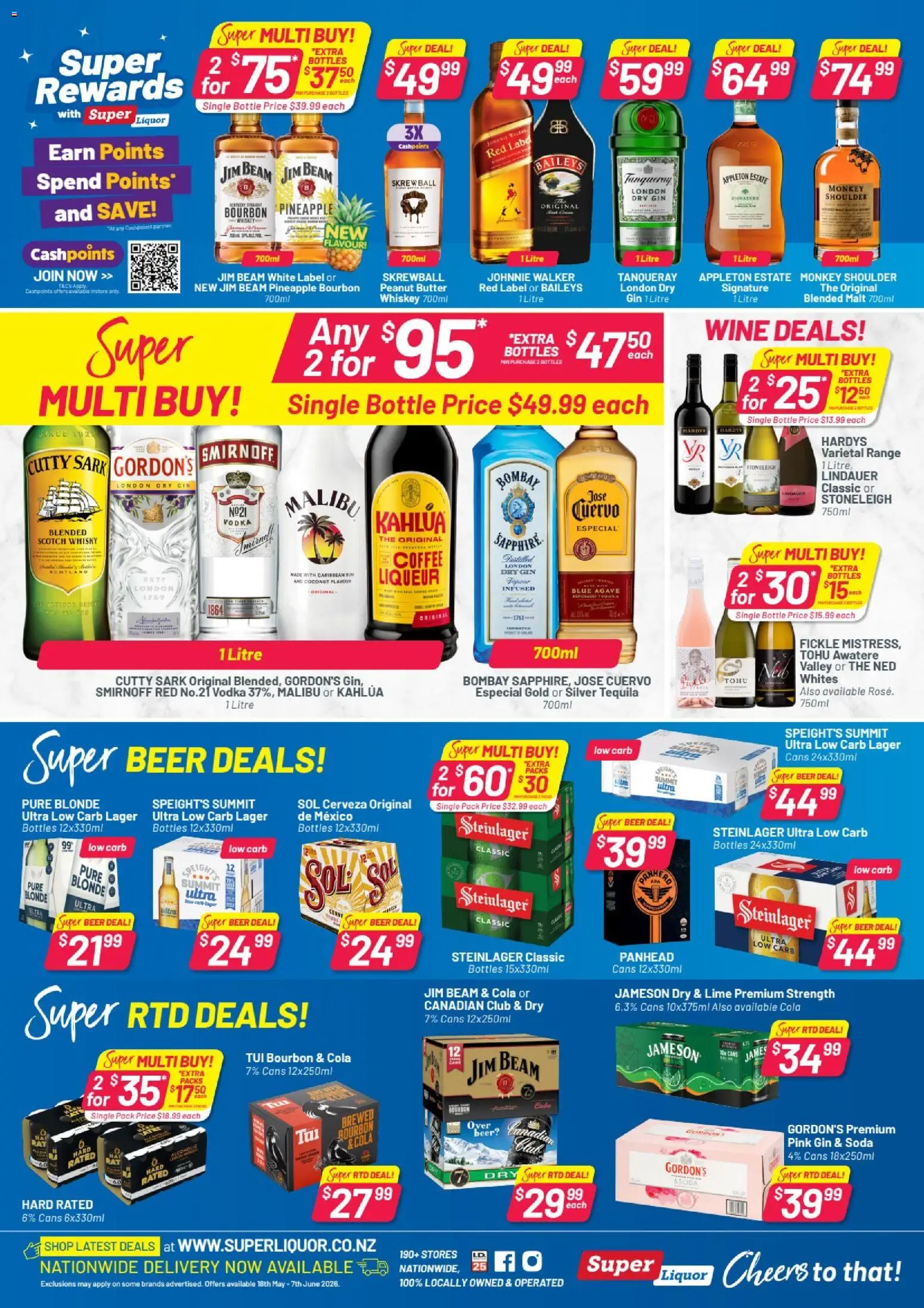 Preview of catalogue Super Liquor catalogue from shop Super Liquor valid 18 May 2026