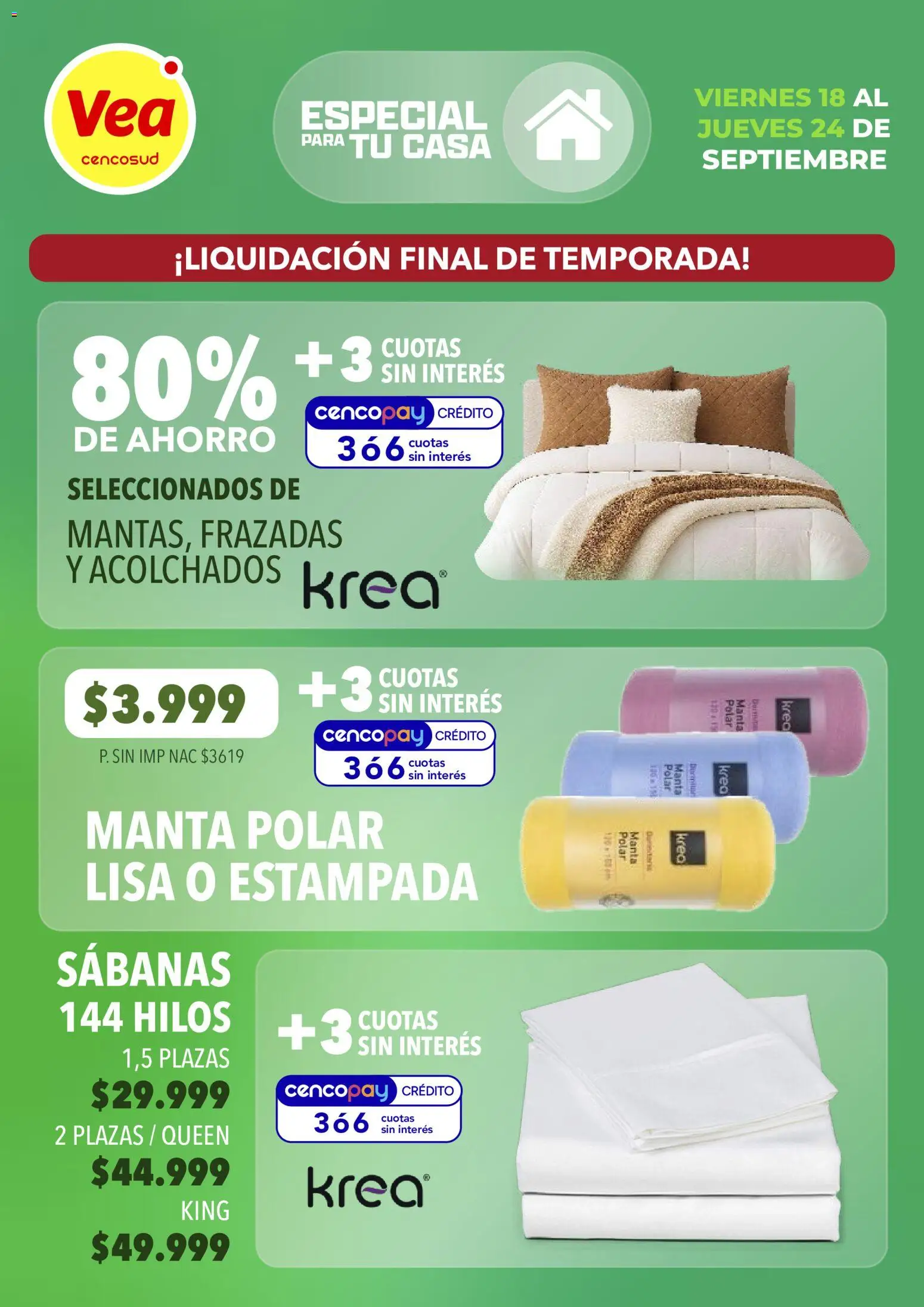 Vista previa del folleto de la tienda Vea válido desde el 18/09/2026 