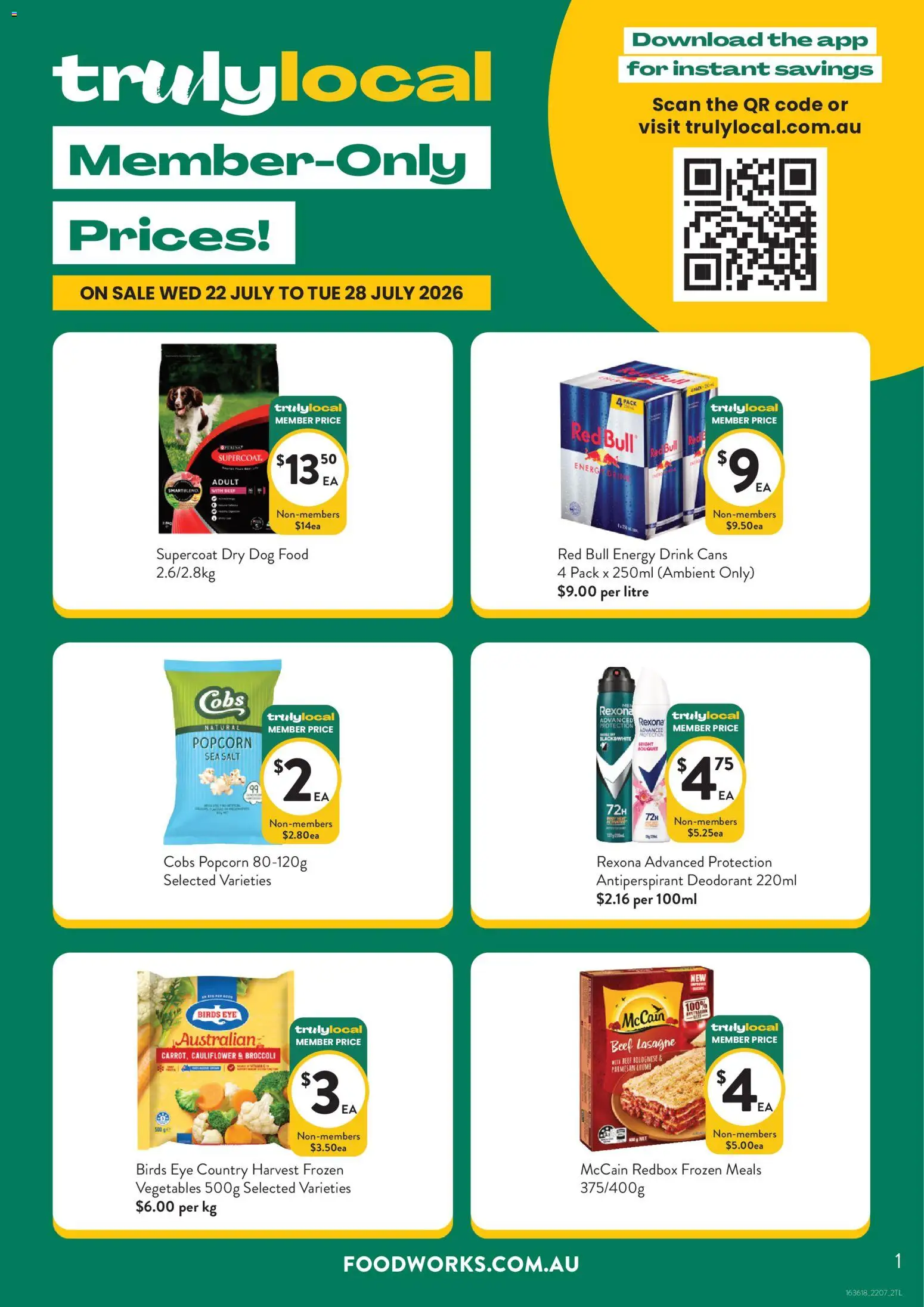 Preview of catalogue Foodworks Truly local from shop Foodworks valid 22/07/2026