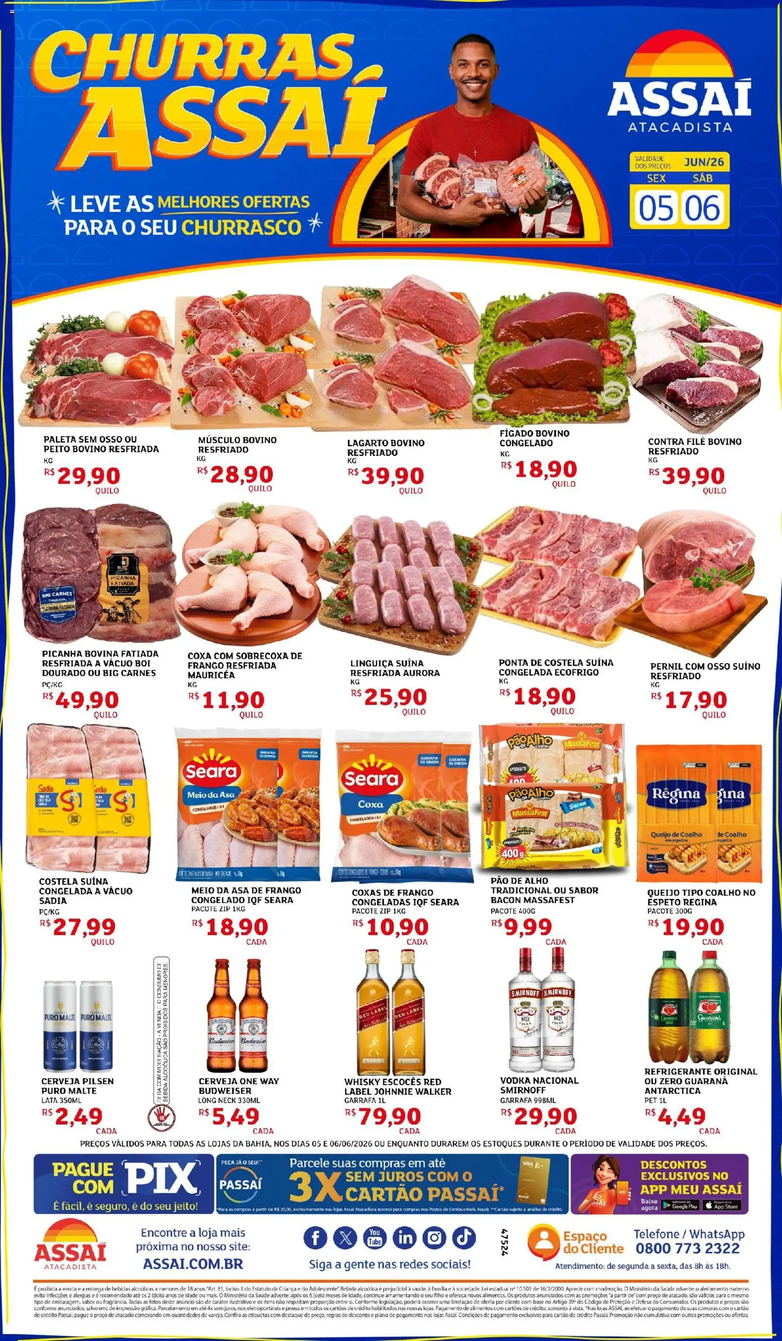 Pré-Visualização do folheto "Assaí Atacadista ofertas - BA" da loja Assaí Atacadista válido a partir de 05/06/2026