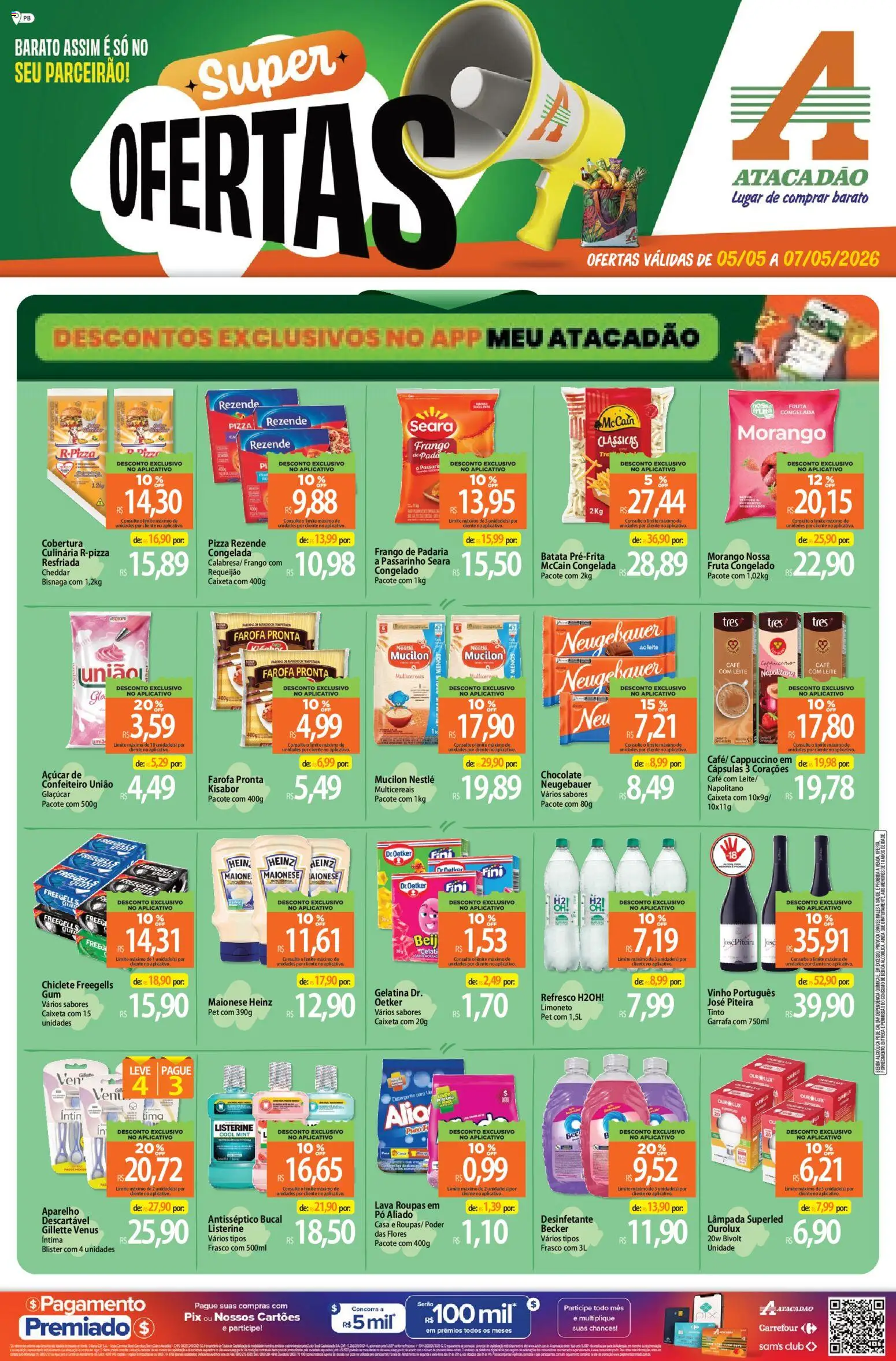 Pré-Visualização do folheto "Atacadão ofertas - PB" da loja Atacadão válido a partir de 05/05/2026