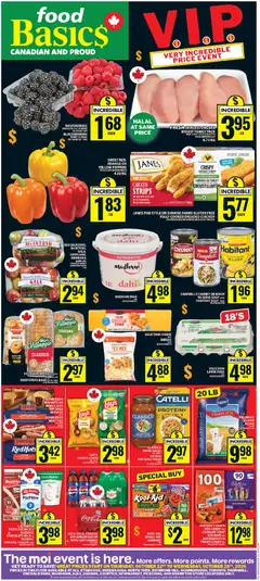 Preview of leaflet Food Basics weekly flyer / circulaire from shop Food Basics is valid from Oct 22, 2026