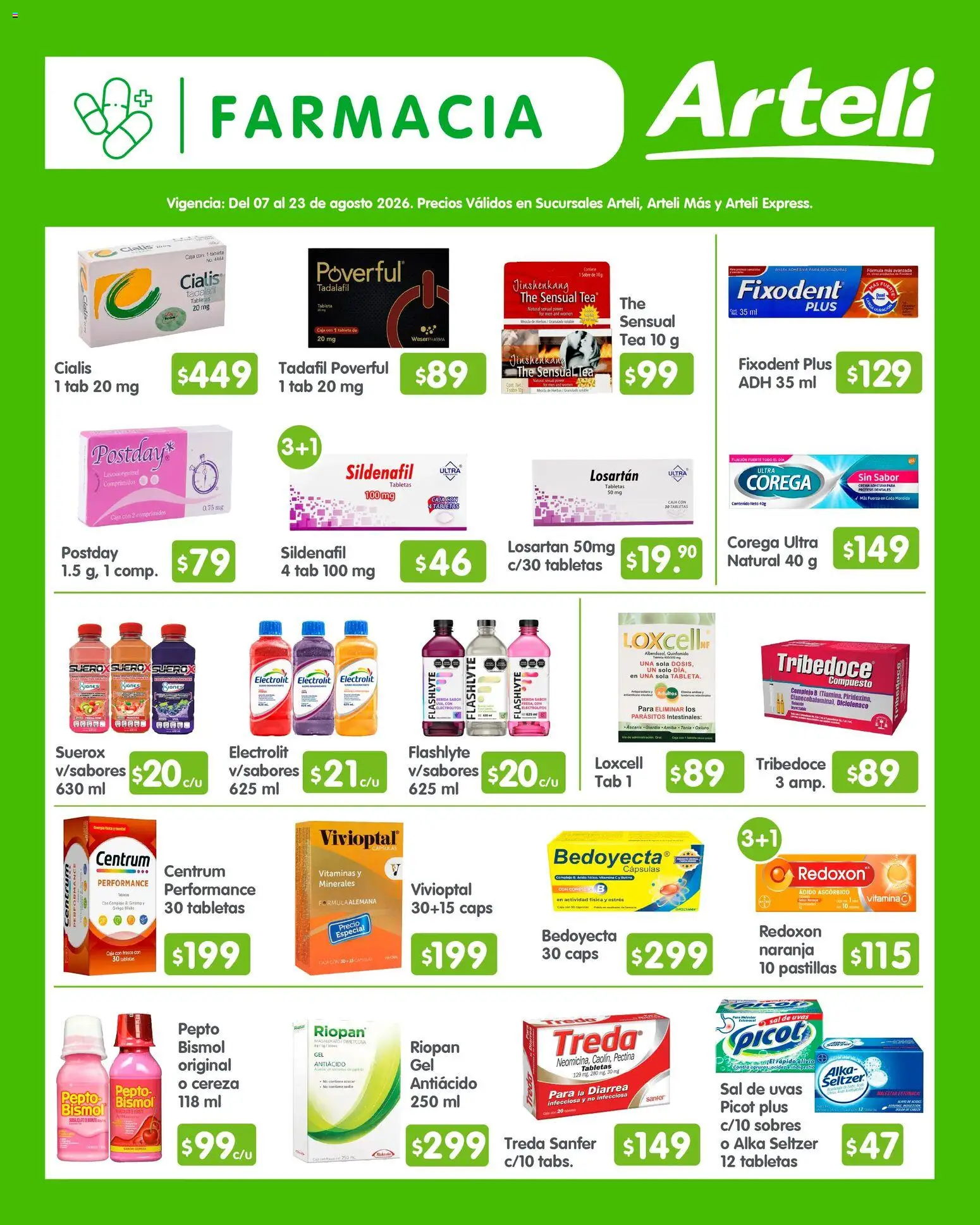 Vista previa las ofertas de la tienda Arteli - Arteli folleto Quincenal desde el 07/08/2026 