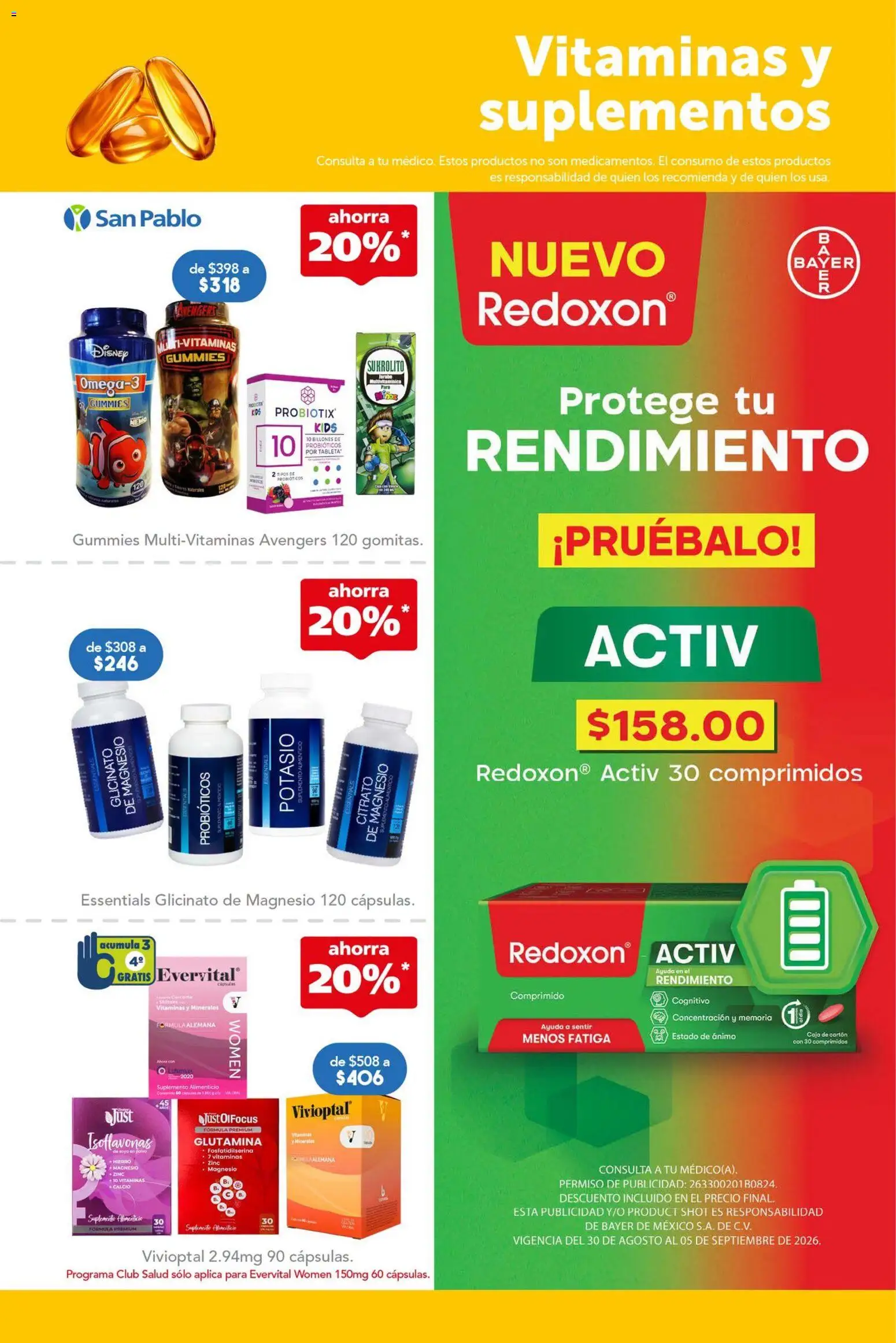 Vista previa las ofertas de la tienda Farmacia San Pablo - Farmacia San Pablo catálogo desde el 30/08/2026 