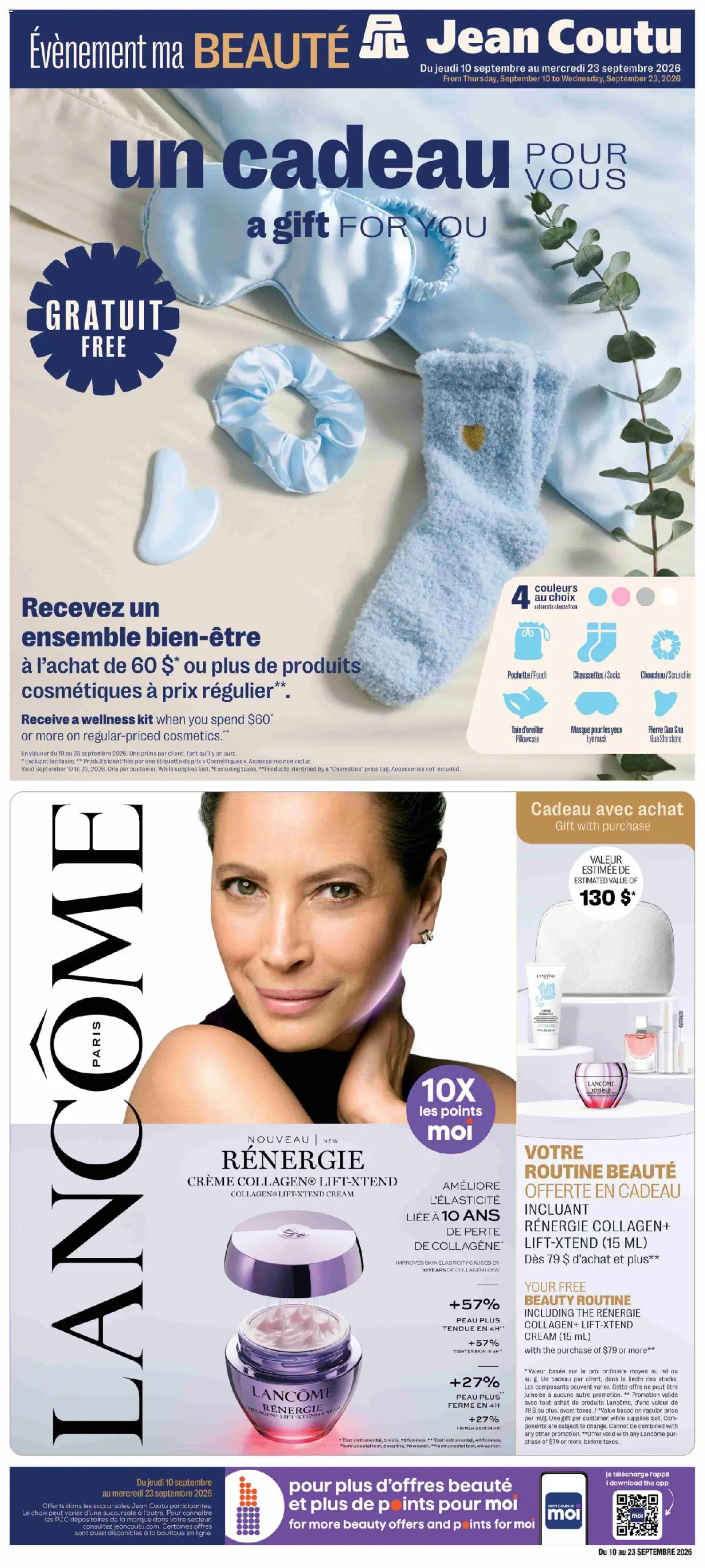 Preview of leaflet Jean Coutu - Encart Beauté from shop Jean Coutu is valid from Sep 10, 2026