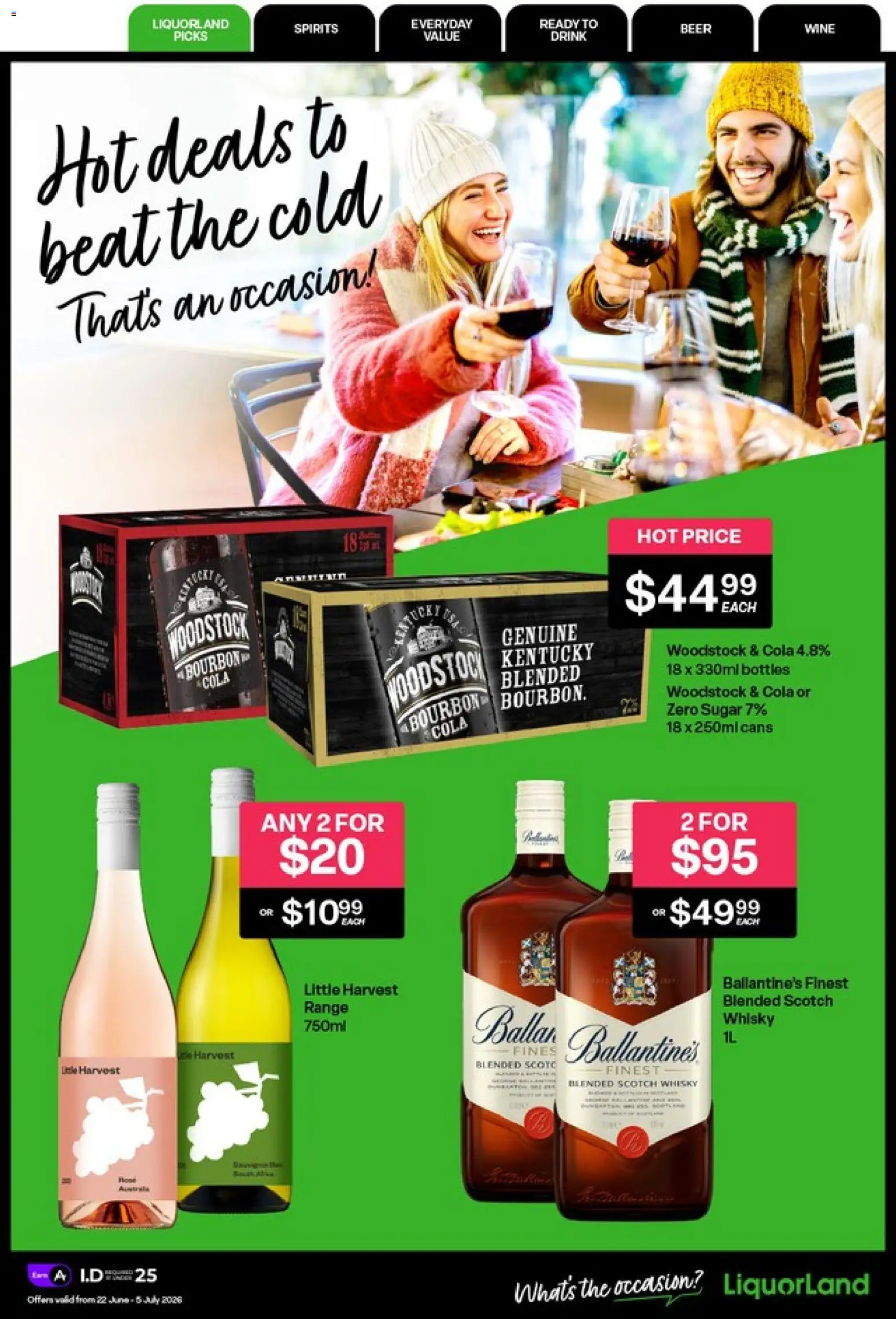 Preview of catalogue Liquorland catalogue from shop Liquorland valid 22 Jun 2026