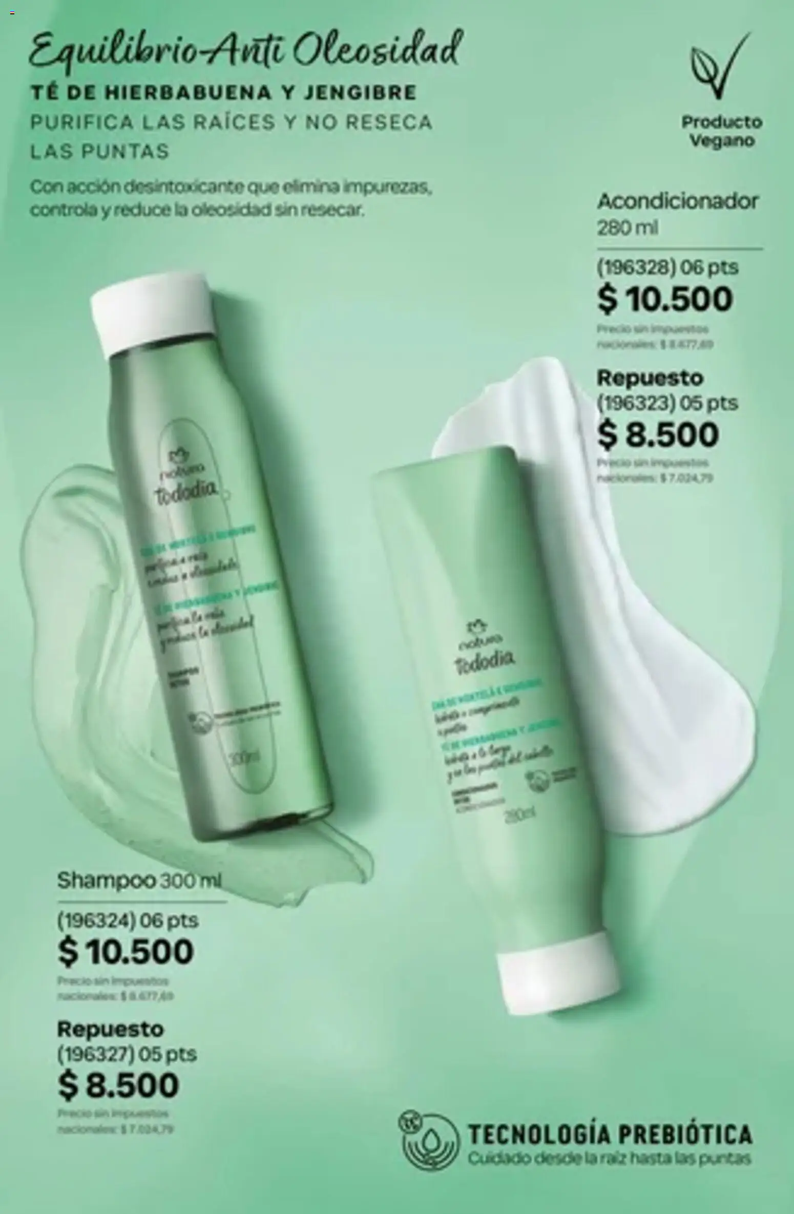 Vista previa del folleto de la tienda Natura válido desde el 01/10/2026 - Té, Jengibre, Shampoo, Acondicionador
