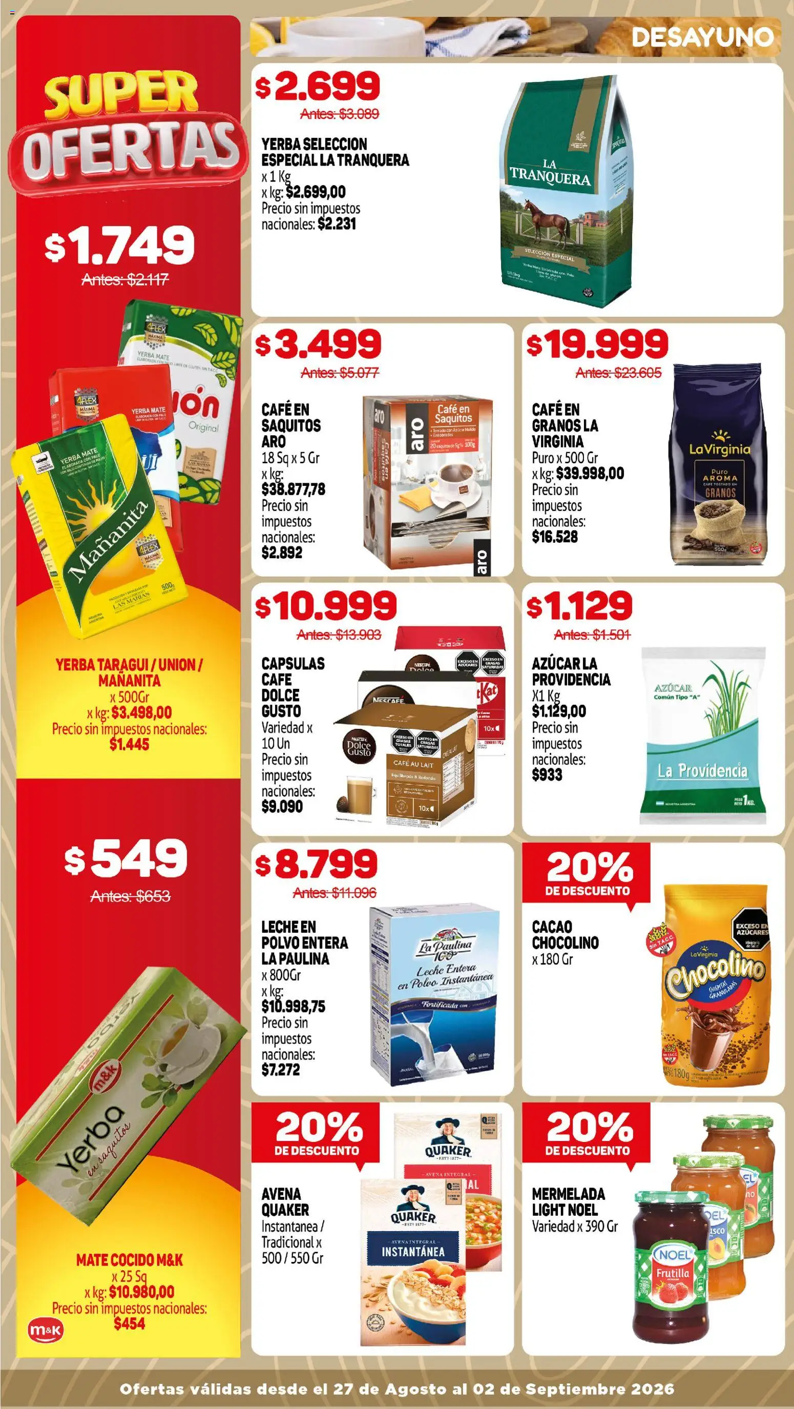 Vista previa del folleto de la tienda Makro válido desde el 27/08/2026 