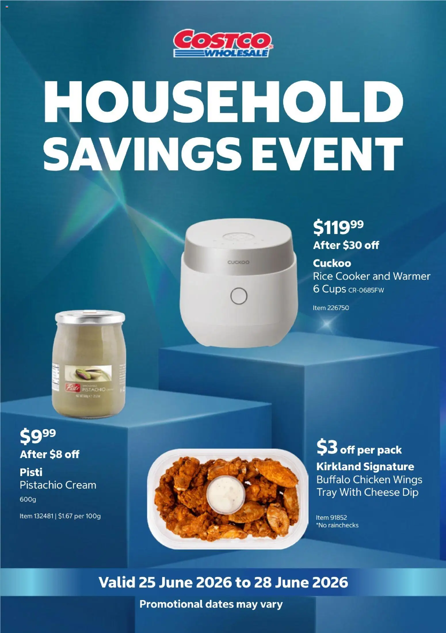 Preview of catalogue Costco - Household savings event from shop Costco valid 25/06/2026