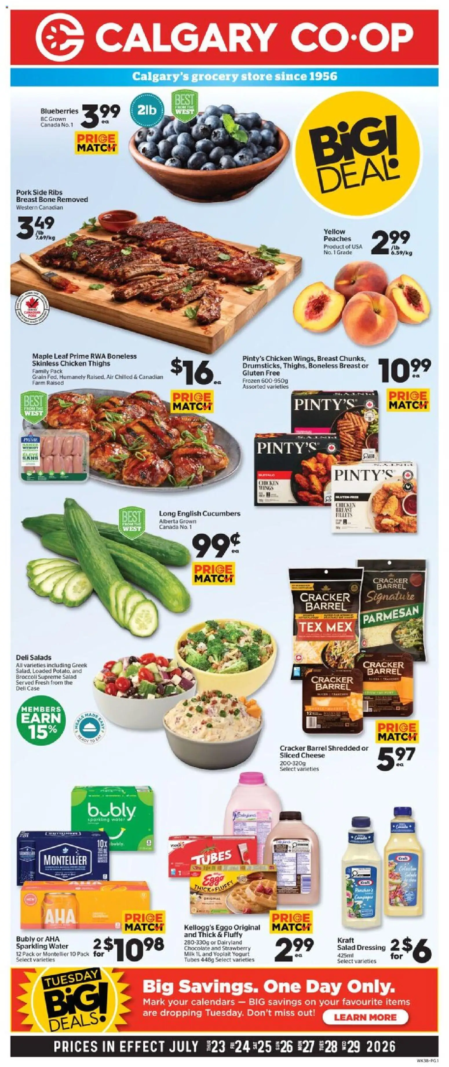 Preview of leaflet Calgary Co-op weekly flyer / circulaire from shop Calgary Co-op is valid from Jul 23, 2026