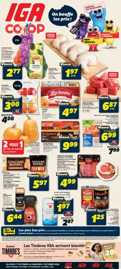 Un aperçu du dépliant IGA weekly flyer / circulaire du magasin IGA est valide à partir 1 oct. 2026