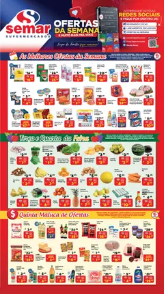 Pré-Visualização do folheto "Semar Supermercado - Ofertas da semana" da loja Semar Supermercado válido a partir de 11/08/2026