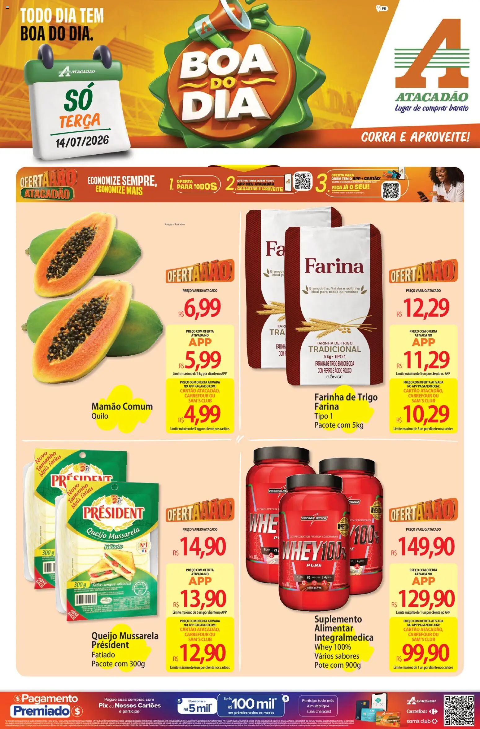 Pré-Visualização do folheto "Atacadão ofertas - PR" da loja Atacadão válido a partir de 14/07/2026
