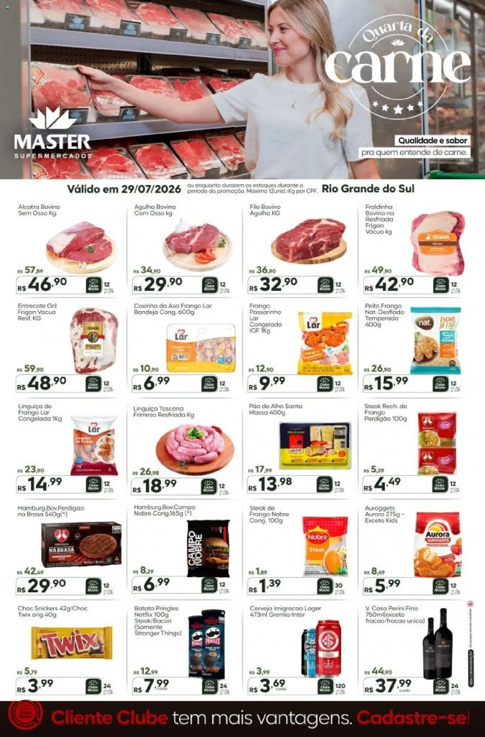 Pré-Visualização do folheto "Master ofertas do Dia" da loja Master válido a partir de 29/07/2026