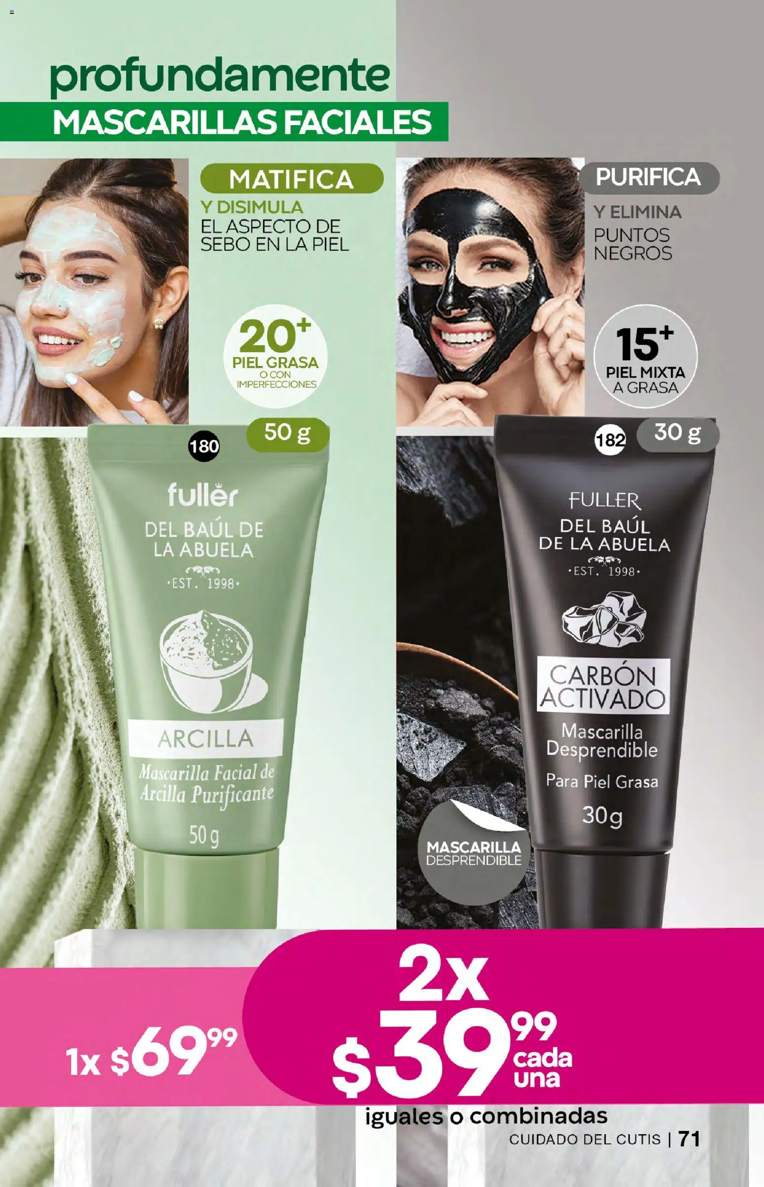 Vista previa las ofertas de la tienda Fuller - Campaña 23 2026 desde el 18/02/2026 - Carbón activado, Mascarillas, Mascarilla
