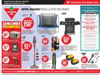 Preview of leaflet Canadian Tire circulaire from shop Canadian Tire is valid from May 28, 2026
