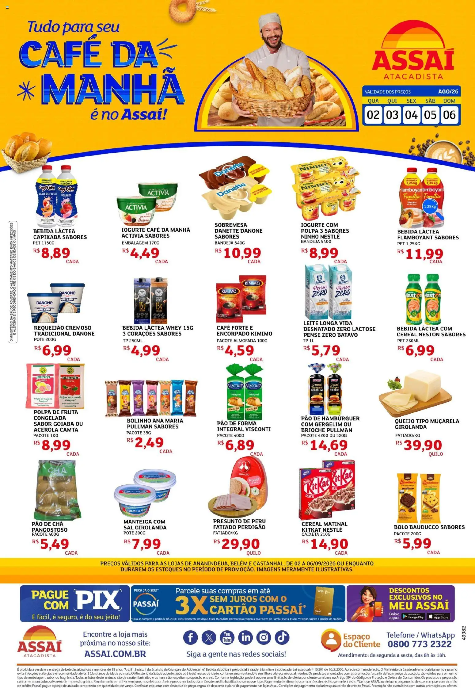 Pré-Visualização do folheto "Assaí Atacadista ofertas - PA" da loja Assaí Atacadista válido a partir de 02/09/2026