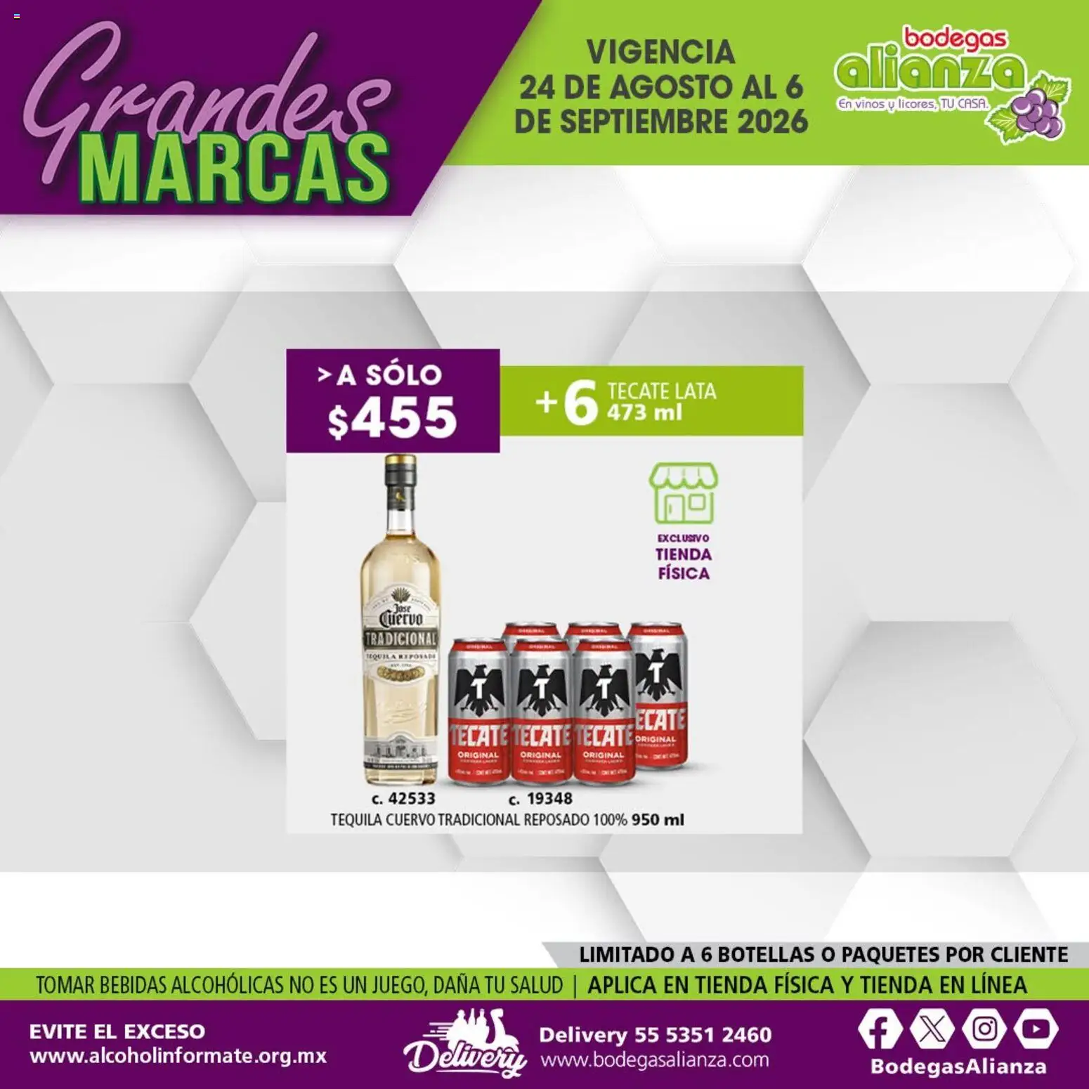 Vista previa las ofertas de la tienda Bodegas Alianza - Bodegas Alianza catálogo Grandes Marcas desde el 24/08/2026 