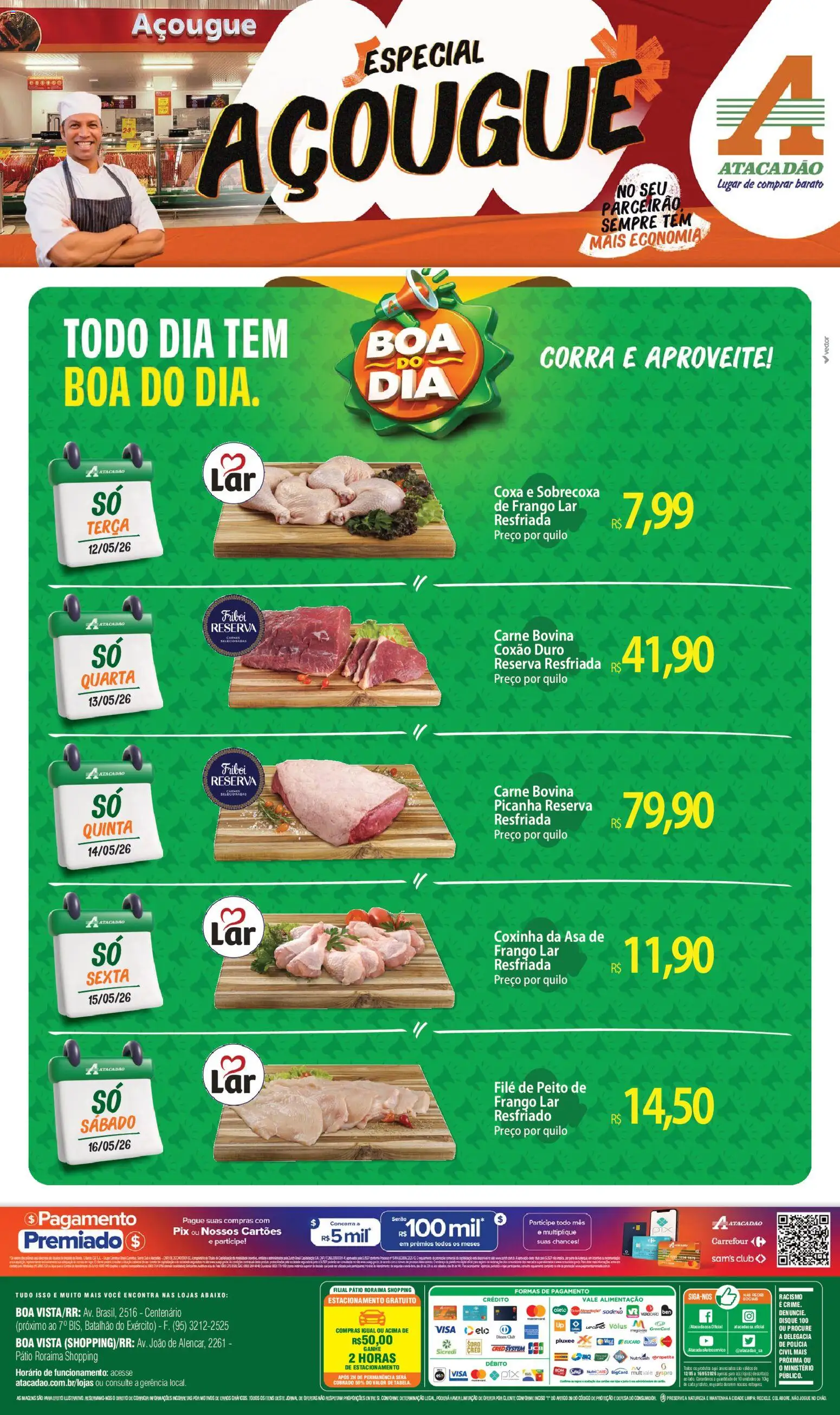 Pré-Visualização do folheto "Atacadão ofertas - RR" da loja Atacadão válido a partir de 12/05/2026
