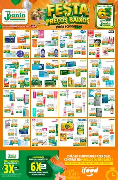 Pré-Visualização do folheto "Supermercados Joanin ofertas Drogaria" da loja Supermercados Joanin válido a partir de 16/10/2026