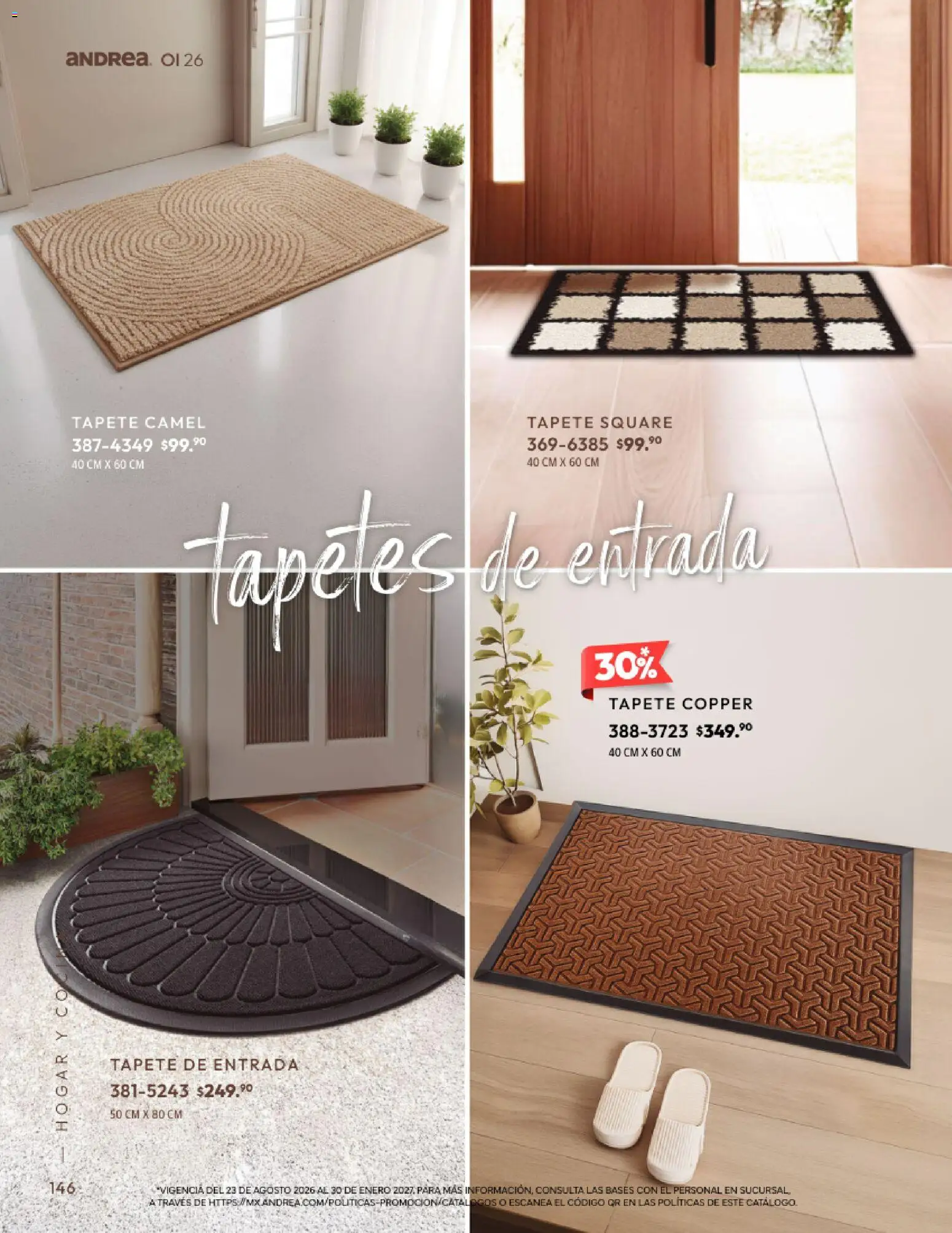Vista previa las ofertas de la tienda Andrea - Andrea catálogo Home desde el 01/09/2026 