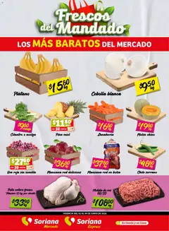 Vista previa las ofertas de la tienda Soriana - Soriana Frescos del Mandado Mercado: Ver, Tab, Chis, Camp, Yuc y Q. Roo desde el 02/06/2026 