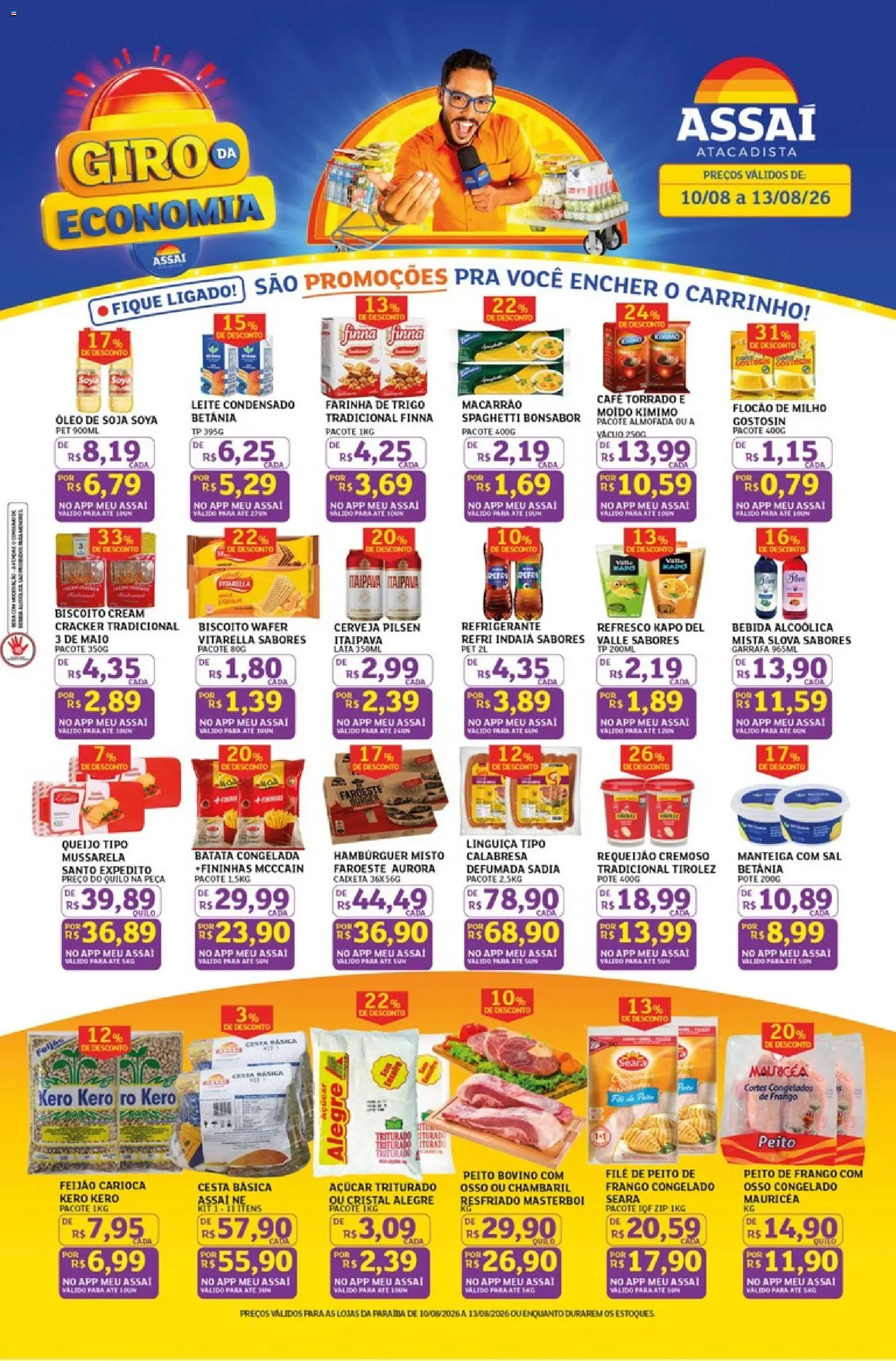 Pré-Visualização do folheto "Assaí Atacadista ofertas - PB" da loja Assaí Atacadista válido a partir de 10/08/2026