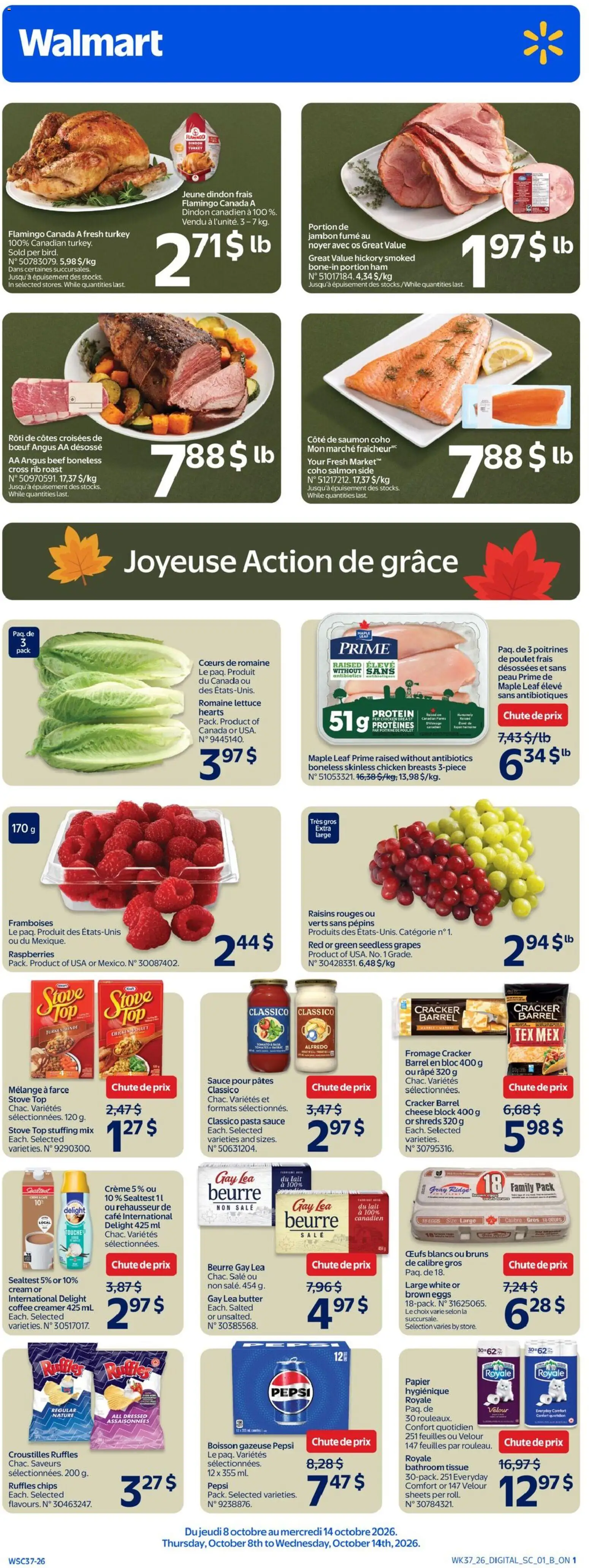 Preview of leaflet Walmart circulaire from shop Walmart is valid from Oct 08, 2026