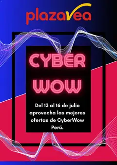 Vista previa de Plaza Vea Cyber Wow de la tienda Plaza Vea válido desde 13/07/2026