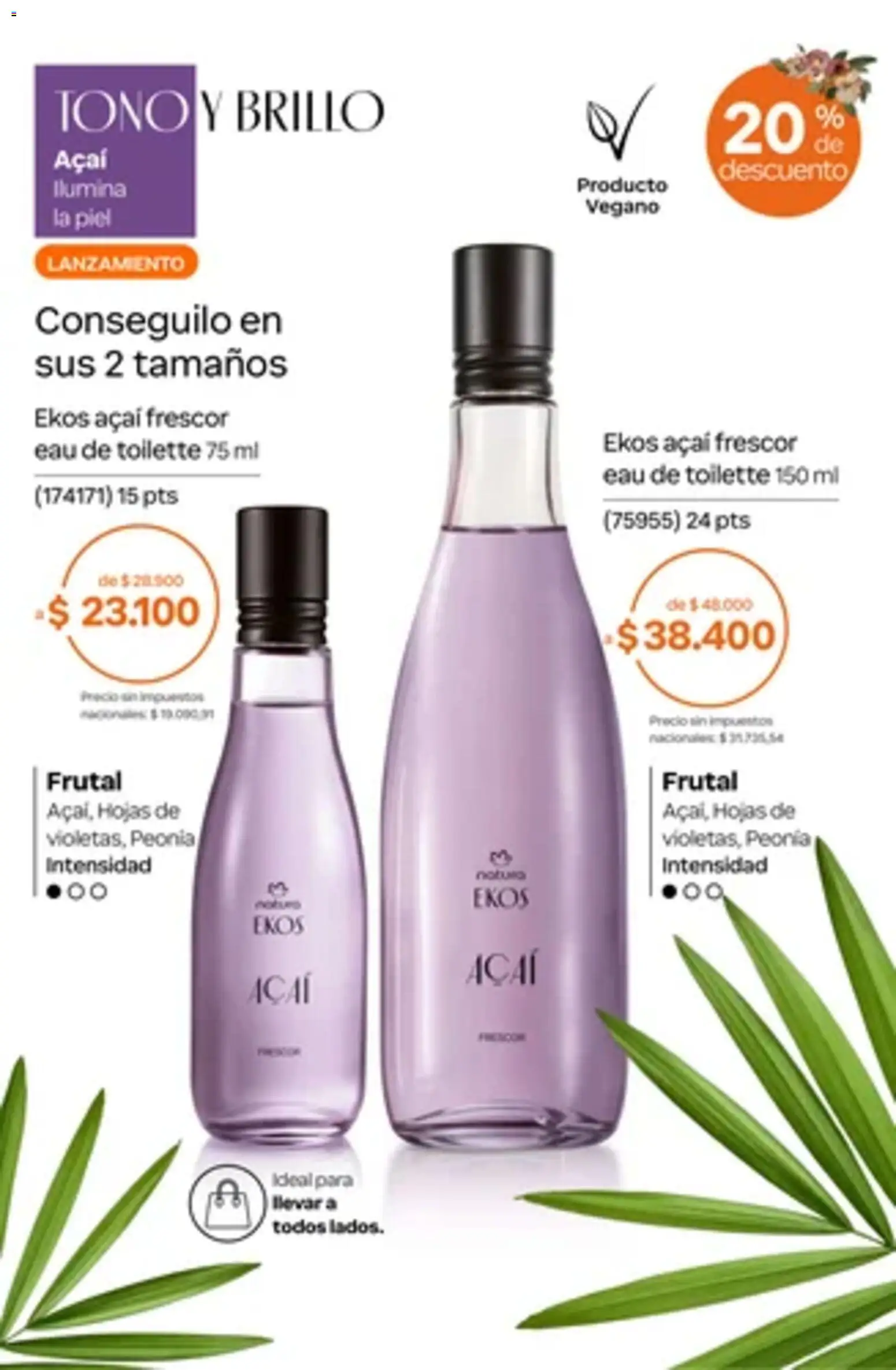 Vista previa del folleto de la tienda Natura válido desde el 01/10/2026 - Eau de toilette, Brillo