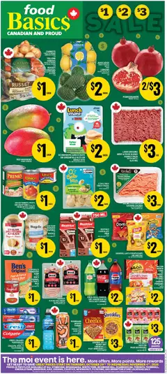 Preview of leaflet Food Basics weekly flyer / circulaire from shop Food Basics is valid from Oct 29, 2026