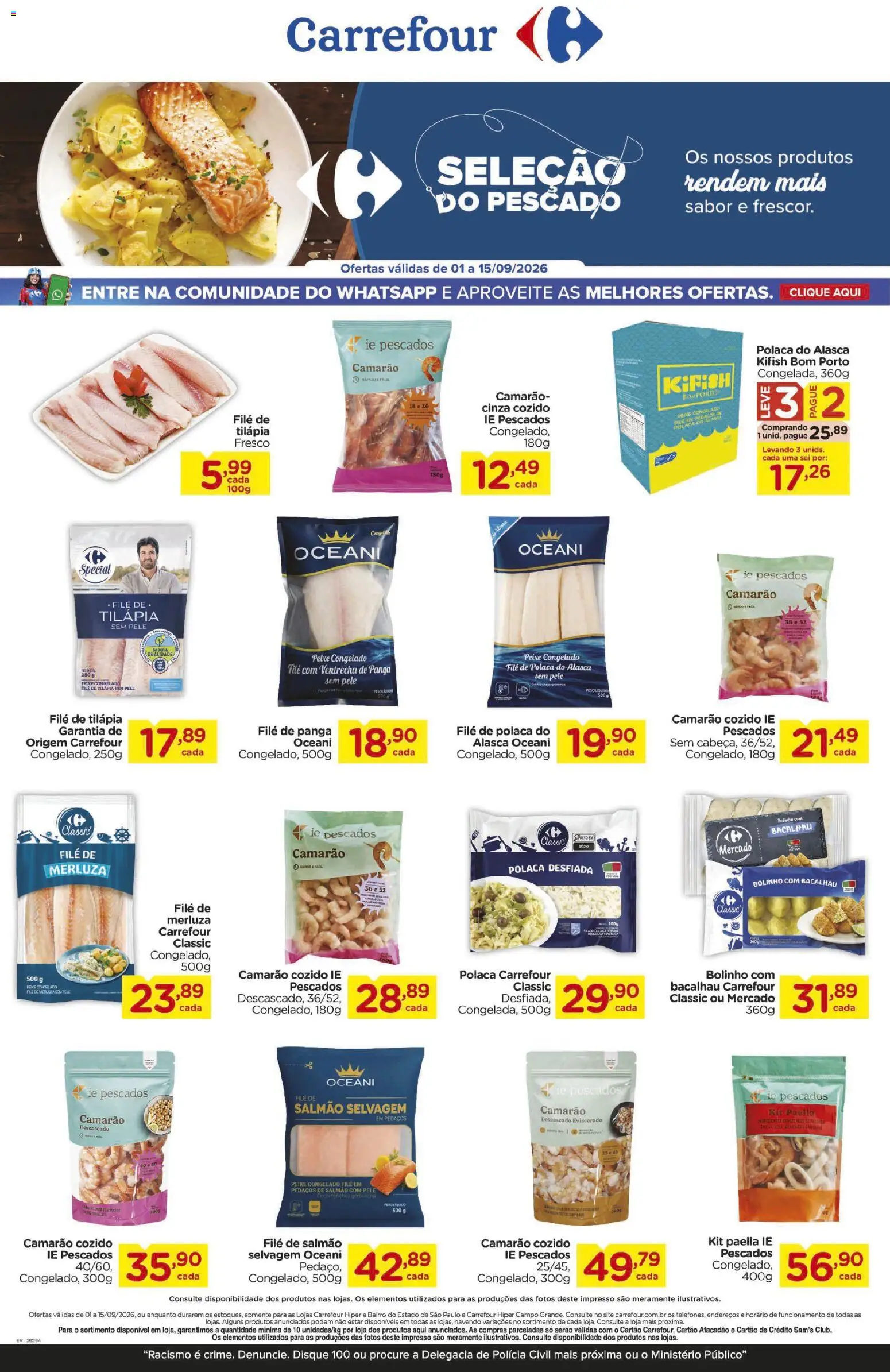 Pré-Visualização do folheto "Carrefour ofertas do Pescado" da loja Carrefour válido a partir de 01/09/2026