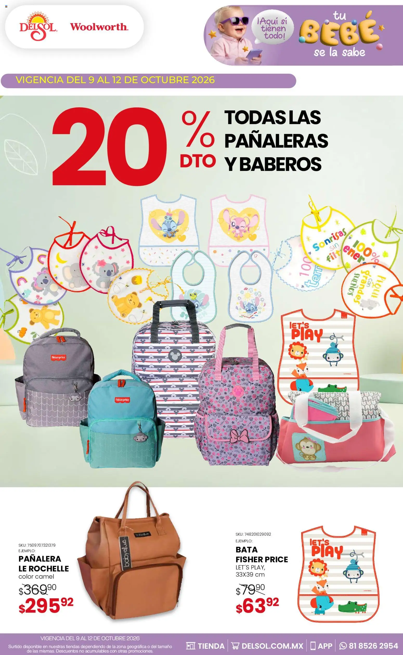 Vista previa las ofertas de la tienda Del Sol y Woolworth - Del Sol y Woolworth catálogo Tu bebé se la sabe desde el 09/10/2026 