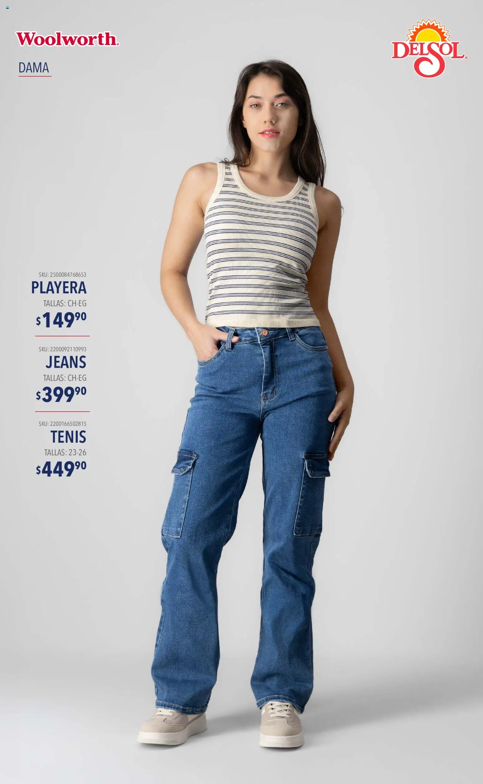 Vista previa las ofertas de la tienda Del Sol y Woolworth - Del Sol y Woolworth catálogo Moda Esenciales desde el 10/09/2026 