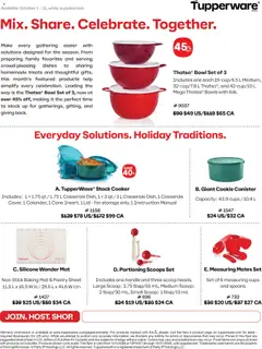 Un aperçu du dépliant Tupperware weekly flyer du magasin Tupperware est valide à partir 1 oct. 2026
