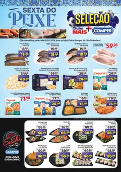 Pré-Visualização do folheto "Comper ofertas Sexta do Peixe" da loja Comper válido a partir de 15/05/2026