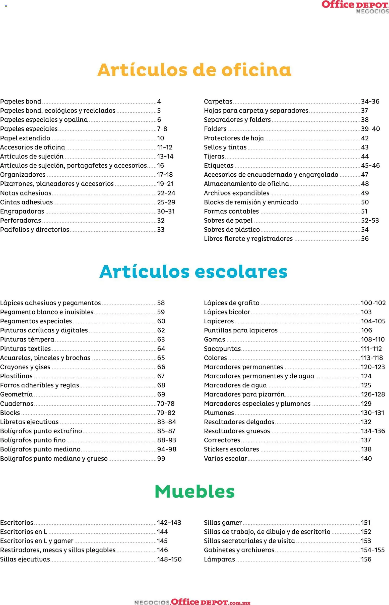 Vista previa las ofertas de la tienda Office Depot - Catálogo 2026 desde el 12/01/2026 