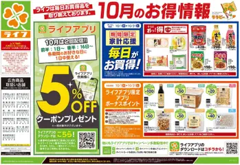 ライフの2026/10/03から2026/10/05までのチラシはここライフ 大田区 - 10/3号 くらしの品おすすめ号
