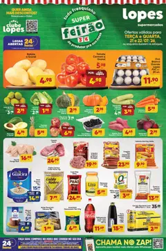 Pré-Visualização do folheto "Lopes Supermercados - Ofertas da semana" da loja Lopes Supermercados válido a partir de 21/07/2026