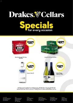 Preview of catalogue Drakes Cellars from shop Drakes valid 24/06/2026