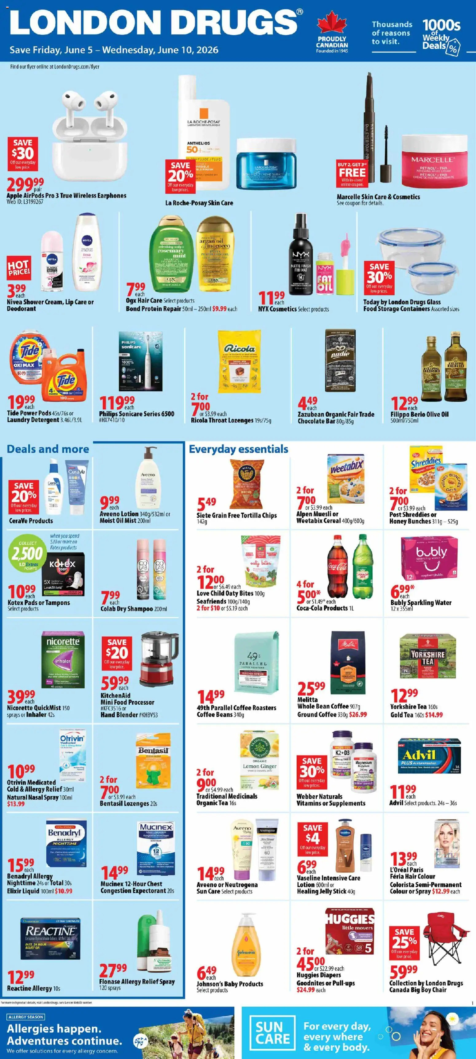Preview of leaflet London Drugs weekly flyer / circulaire from shop London Drugs is valid from Jun 05, 2026