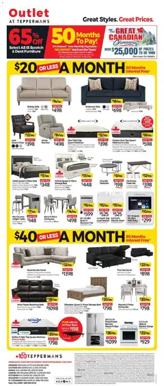 Preview of leaflet Tepperman's outlet from shop Tepperman's is valid from Sep 18, 2026