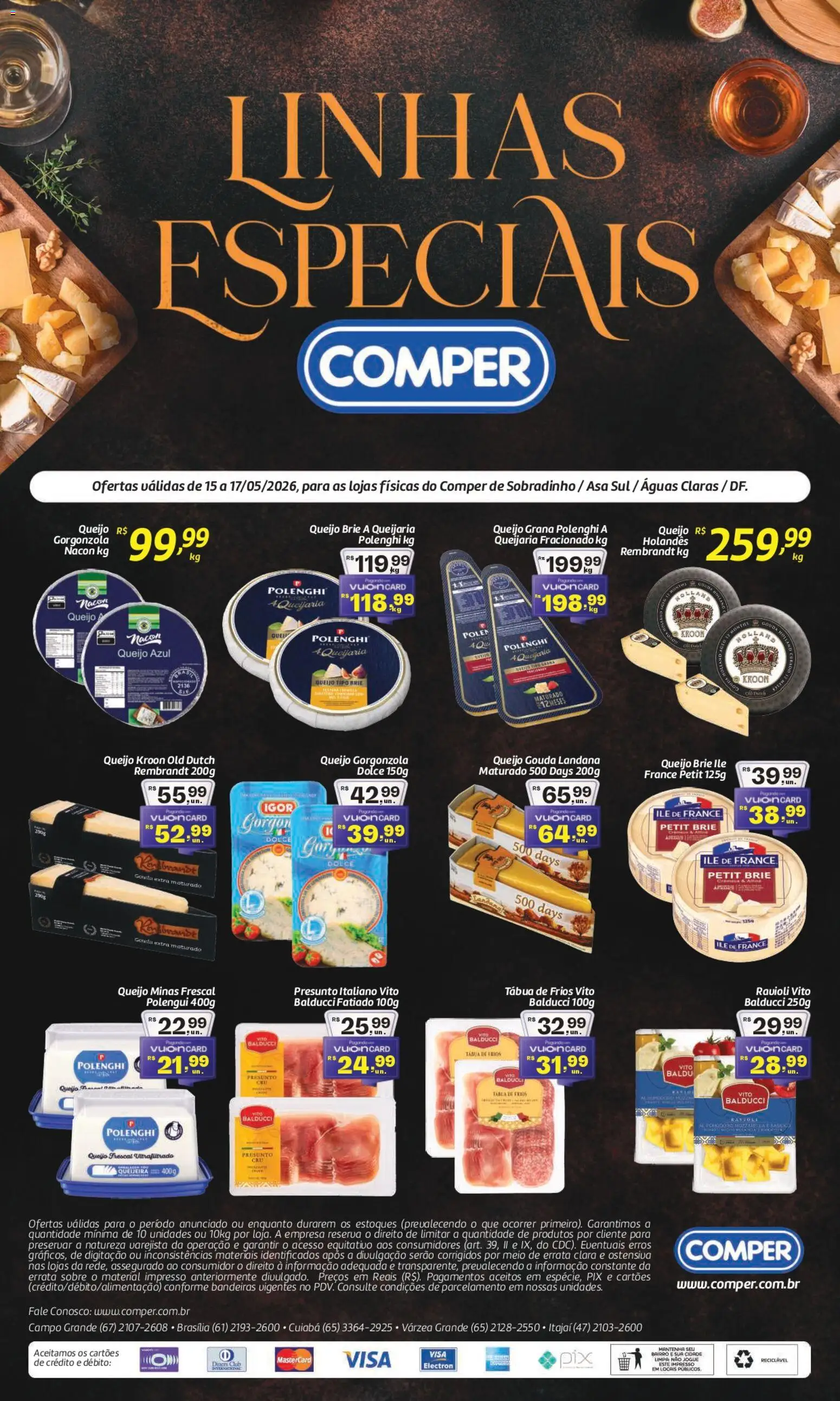 Pré-Visualização do folheto "Comper ofertas Linhas Especiais" da loja Comper válido a partir de 15/05/2026